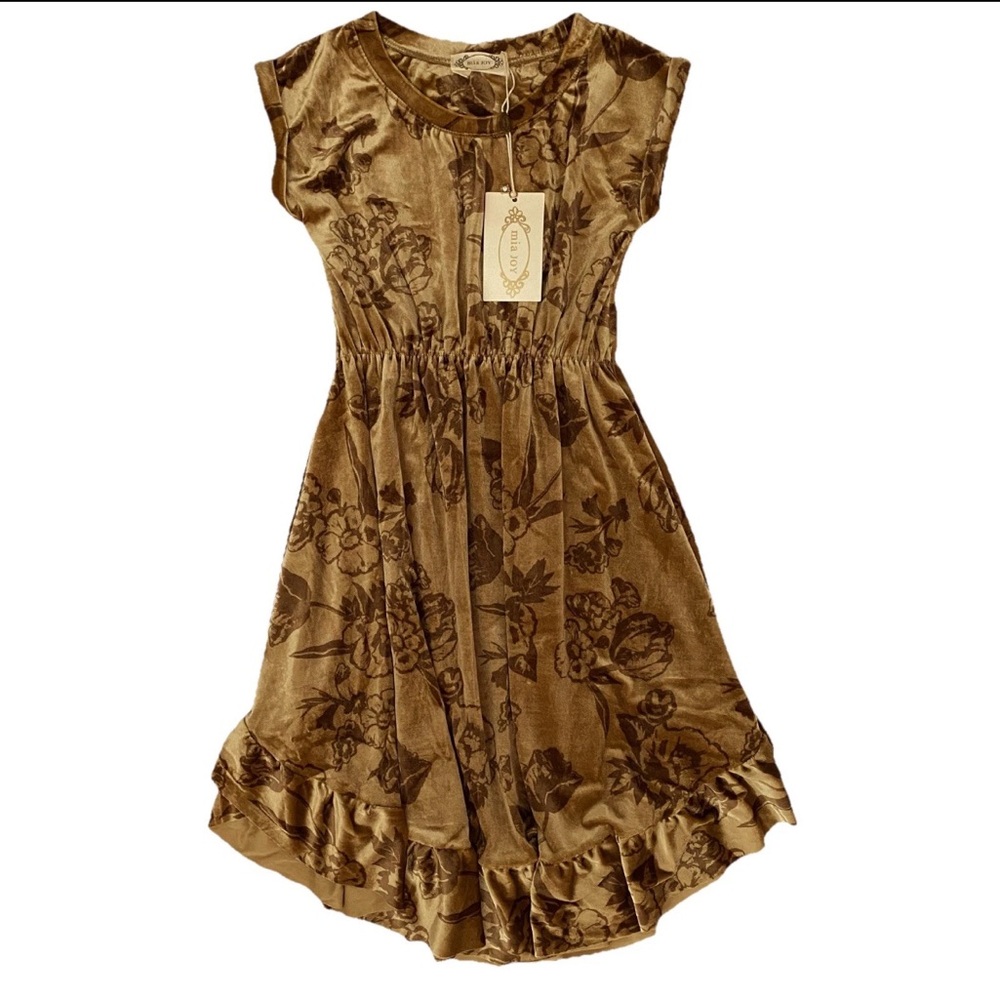 NWT Joyfolie Amoura Dress in Ochre Floral Size 7